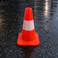 Cône de signalisation routière en PVC flexible avec col réfléchissant, cônes de sécurité routière haute visibilité pour les zones de travaux routiers