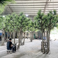 Pohon Pandanus Buatan Kraken Buatan Tangan Besar, Tahan UV, Ramah Lingkungan, Tahan Api, Sentuhan Alami, Proyek Taman Dalam Ruangan