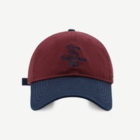 Gorra de Béisbol de Sarga de Algodón Lavado Estilo Vintage con Contraste de Color y Bordado 3D de Letras, Parte Superior Suave, Unisex, Casual, Venta al por Mayor