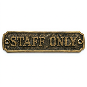 Letrero de Metal Vintage para Puerta, Placa Decorativa Antigua para Montar en la Pared, Personalizable para Hogar, Oficina, Hotel, Restaurante - Product Image 1