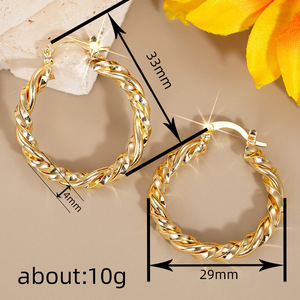 Orecchini a spirale per donna, stile street, accessori per l'orecchio da indossare tutti i giorni - Product Image 4