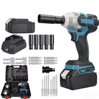 Clé à chocs électrique sans balais rechargeable 220V personnalisée, 350NM, couple élevé, outil électrique professionnel de qualité industrielle pour l'automobile