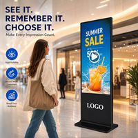 Affichage numérique Android LCD, kiosque, mur vidéo, écran publicitaire sur pied, totem publicitaire