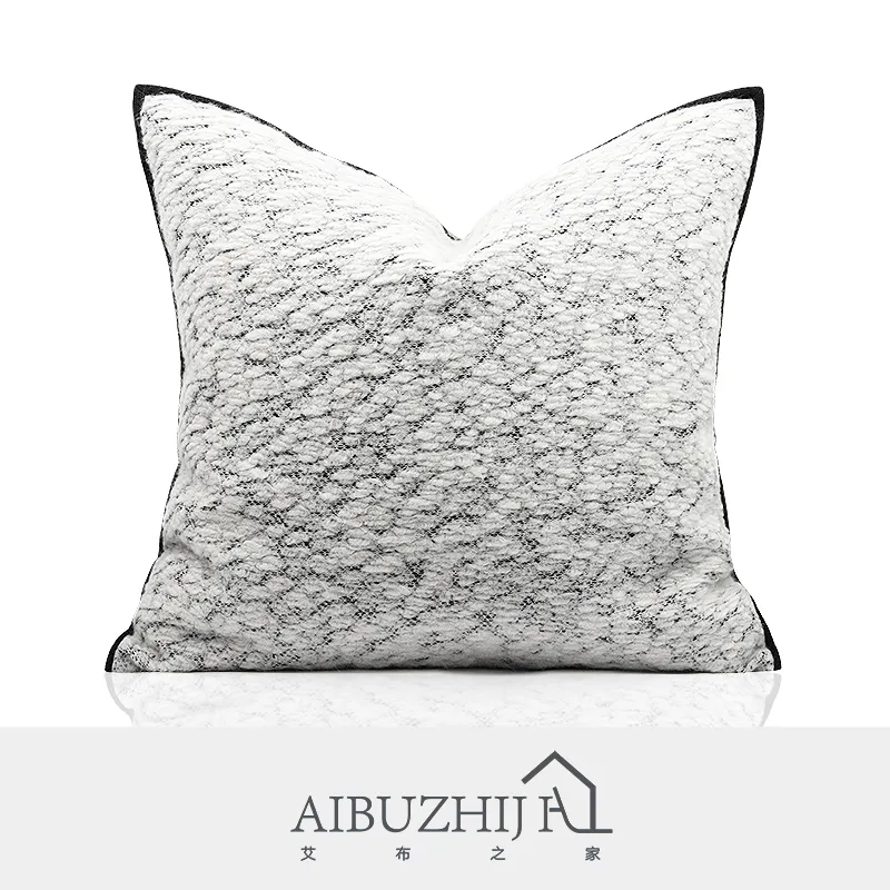 Aibuzhijia Oversized Kussens 60X60 Cm 24X24 Inch Decoratieve Kussenhoes Zwarte Rand Kussensloop