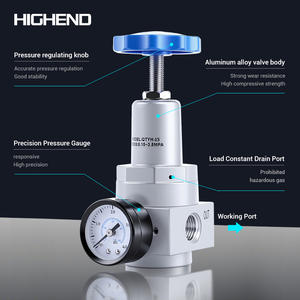 Pneumatischer Hochdruck-Reduzierventil-Regler-Filter QTYH-08/10/15/20/25QSLH/QFRH Öl-Wasser-Trennung - Product Image 3