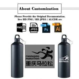 Xdh223 Customized Metal Waterbottle Promotion Custom Outdoor Sport Aluminium Water Bottle With Print Logo - Product Image 2