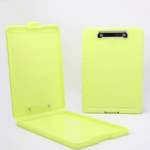 Custom Printed Open Foldable Filing Product Clipboard With File Storage Box Office Pp File Cabinet Folder