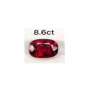 Cabochon à facettes en pierre précieuse rouge Tourmaline, 1 pièce, pierres précieuses naturelles, support en vrac