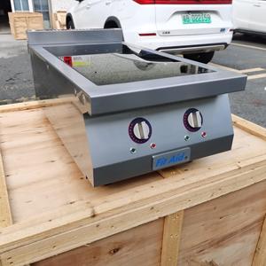 Commercial Restaurant and Hotel <b>Table</b>-top Double-head Stove Made of Stainless Steel and Glass FIT1/3.5/T2(S) Large Baki - Product Image 3