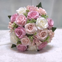 Bouquet de roses artificielles pour mariée, fleurs à main pour mariage, décoration de demoiselle d'honneur