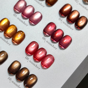 AILANUO Nuevo Diseño, 10 Colores, Gel de Uñas de Alta Densidad Efecto Ojo de Gato, Colección de Esmaltes de Gel UV, Marca Privada - Product Image 5