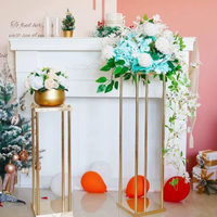 Support de décoration de mariage en métal détachable, colonne florale haute pour allée de cérémonie, centre de table pour banquets et fêtes