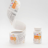 Étiquette de bouteille de capsule de vitamines de prescription médicale en PVC étiquette d'autocollant d'emballage de bouteille de médecine étiquettes de supplément de vitamine
