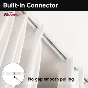 ARODDY Marque Privée 406cm <span class=keywords><strong>Tringle</strong></span> de Rideau en Aluminium Robuste pour Gazebo et Usage Domestique, Compatible avec les Kits et Rails de Rideaux en Aluminium - Product Image 5