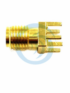 Hot Sale Factory Customization RP SMA Female Jack to RP SMA Female Jack Antenna Extender <b>Adapter</b> Gold Converter - Product Image 1