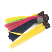 Serre-câbles à crochet et boucle colorés avec étiquette de logo Sangles de câble avec languette de traction