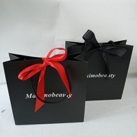Sac en papier personnalisé avec logo imprimé, design de luxe, pour emballages cadeaux, sac en papier kraft