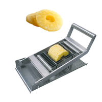 RVS Ananas Ring Snijder Fruit Snijmachine 220V Handmatige Ring Snijapparatuur voor Verwerkingsbedrijven