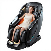 Fauteuil de massage intelligent C75 de luxe 4D à gravité zéro, pliable et portable, avec fonction de chauffage des pieds et airbag, pour la maison
