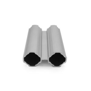 Linha básica <span class=keywords><strong>Bar</strong></span> Acessórios Duplo Retângulo Tubo Galvanização Alumínio Liga Tubo Perfil - Product Image 3