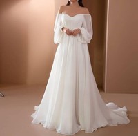 Nouvelles Arrivées Robe de Soirée de Mariage Longue Blanche Chic Grande Taille pour Femme