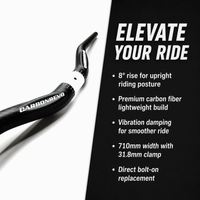 Guidon de trottinette électrique Carbonrevo réglable en hauteur pour la ville – Pièce de rechange durable