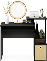 Bureau d'ordinateur simple noir à la mode multifonctionnel et pliable pour le bureau à domicile et diverses scènes avec fonction de refroidissement