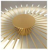 Plafonnier LED PM moderne à design rotatif, effet ciel étoilé, pour salon et chambre, protection oculaire, idéal pour plafonds bas