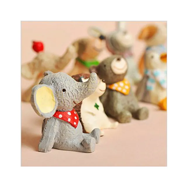 20 MIni Figurines d'animaux en résine, miniatures pour bricolage, décoration de jardin féerique pour la maison, Figurines d'aménagement paysager en mousse, cadeaux pour enfants