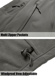 Best Quality Men's Casual Softshell Jacket Long Sleeve Winter <b>Coat</b> with Stand Collar New Arrival - Product Image 5