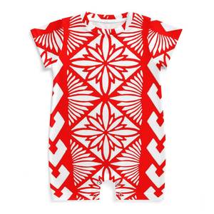 Pacific Heritage vestiti per bambini traspiranti di alta qualità su richiesta su misura manica corta tuta per bambini Drop Shipping - Product Image 5