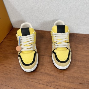 Luxurious Retro Fashion High Quality Men's Shoes Genuine Leather Yellow Color Women's Shoes With Mesh Lining Walking Shoes - Product Image 3