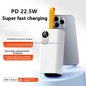Batterie externe super haute capacité 60000mAh Chargeur <span class=keywords><strong>portable</strong></span> à charge rapide 22.5W avec 4 ports USB Affichage LED <span class=keywords><strong>Sortie</strong></span> PD type-c - Product Image 3