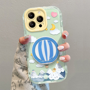 Coque de téléphone portable en TPU souple avec support invisible créatif en forme de ballon pour <span class=keywords><strong>iPhone</strong></span> <span class=keywords><strong>12</strong></span> 13 14 15 16 17 Pro Max Air - Product Image 4