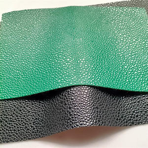 Inci desen kabartmalı Stingray balık cilt tahıl yapay PVC deri rulo çanta süslemeleri için - Product Image 4