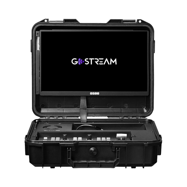 Osee GoStream Deck All One Pro 14-Inch Monitor Multi-Camera Video Switcher 4  USB-C I/O Live Streaming Recorder Player Kit