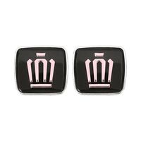 Autocollant décoratif pour emblème latéral de Toyota Land Cruiser Prado, logo de la colonne C, en ABS acrylique, accessoires de voiture extérieurs, personnalisation