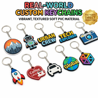 Llavero de goma PVC suave personalizado, llavero de silicona PVC para promoción