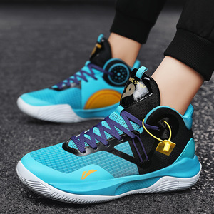 Chaussures de basket-ball unisexes, tige en PU, semelle intermédiaire en EVA, semelle extérieure en caoutchouc, baskets athlétiques pour hommes, femmes et jeunes. - Product Image 4