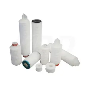 10 20 30 40 "0.1-10 Micron Absolute Pp Membraan Geplooide Waterfilterpatroon Voor Vervanging Filterpatroon