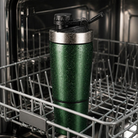 Bouteille shaker personnalisée avec logo, gobelet mélangeur de 600 ml, conteneur de suppléments de 200 ml pour équipement de gym OEM et usage promotionnel