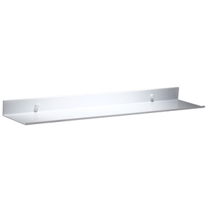 White Modern <b>Corner</b> Bathroom Single-Layer Rectangular Zinc Alloy Vanity Rack Storage Shelf Space for Home Use - Product Image 5
