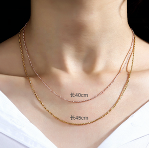 Commercio all'ingrosso <span class=keywords><strong>925</strong></span> solido <span class=keywords><strong>argento</strong></span> Sterling oro rodiato placcato alla moda gioielli da donna classico corda catena bracciale collana per i regali - Product Image 5