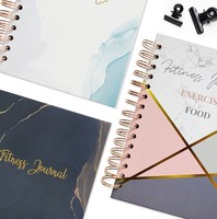 Prêt à expédier Offre Spéciale Journal de Remise En Forme Et planificateur Pour séance d'entraînement Conçu Experts Reliure Spirale Carnet De route Pour hommes Femmes
