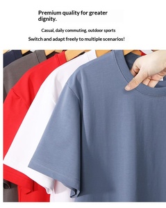 เสื้อยืดผ้าฝ้าย 95% ผสมสแปนเด็กซ์ 5% เกรด 7A ต้านเชื้อแบคทีเรีย พร้อมโลโก้ เสื้อยืดพิมพ์ลายโลโก้ตามสั่ง เสื้อยืดผู้ชาย เสื้อยืดเรียบสำหรับผู้ชาย - Product Image 3