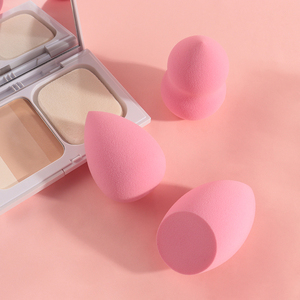 Hot Bán Tùy Chỉnh Thiết Kế Siêu Mềm Marshmallow Miếng Bọt Biển Máy Xay Sinh Tố Ướt Hoặc Khô Velour Miếng Bọt Biển Phun Hình Dạng Độc Đáo 6Pcs Trang Điểm Miếng Bọt Biển - Product Image 3