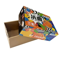 Caja de Fruta de Cartón Corrugado Resistente y Duradera, Personalizable y Reciclable, para Cerezas, Fresas y Mangos, Impermeable