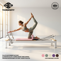 Reformer Pilates OEM d'usine, Reformer Pilates en aluminium durable pour studio, Reformer Pilates en aluminium et ensembles complets de Cadillac pour studio