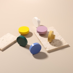 Bouton de tiroir en bois de forme ronde coloré naturel Maxery Quincaillerie de meuble en bois de hêtre de différentes tailles pour la décoration intérieure - Product Image 2