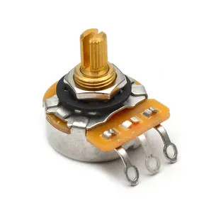 Factory direct A250K B250K A500K B500K Brass Guitar Pots Rotary Potentiometer Tone Volume Knob CTS for Guitar Electric